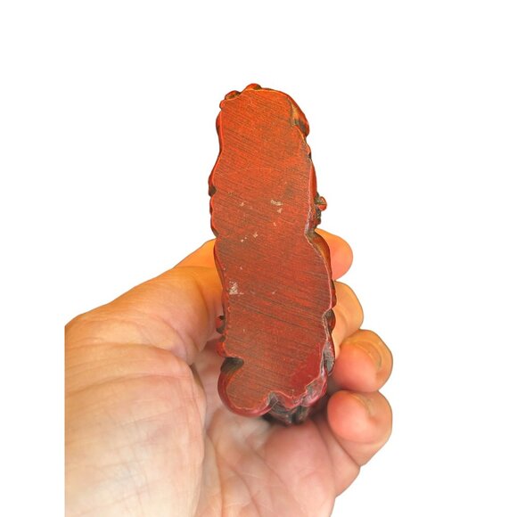 Vintage Small Mini Resin Red Chinese Dragon Figurine Sculpture Feng Shui 2" x 3" - Picture 8 of 10
